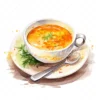 20 High-Quality Soup Clipart - Soup digital watercolor JPG instant download for commercial use - Digital download
