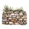 20 High-Quality Rustic Stone Wall Clipart - Rustic stone wall digital watercolor JPG instant download for commercial use - Digital download