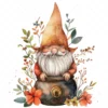 20 High-Quality Gnomes With Cauldron Clipart - Gnomes cauldron digital watercolor JPG instant download for commercial use - Digital download