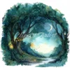 19 High-Quality Fairy Tree Archway Clipart - Fairy tree digital watercolor JPG instant download for commercial use - Digital download