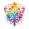 20 High-Quality Rainbow Mehndi Clipart - Rainbow mehndi digital watercolor JPG instant download for commercial use - Digital download