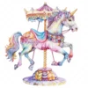 17 High-Quality Carousel Horse Clipart JPG - Carousel horse digital clipart JPG instant download for commercial use - Digital Download