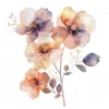20 High-Quality Abstract Flower Clipart -Vivid abstract flower digital watercolor JPG instant download for commercial use - Digital download