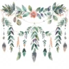 20 High-Quality Boho Leaves Garland Clipart - Boho leaf garland digital watercolor JPG instant download for commercial use -Digital download