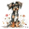 20 High-Quality Crazy Dog Clipart - Quirky crazy cute dog digital watercolor JPG instant download for commercial use - Digital download