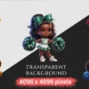 Cheerleader Girls PNG Clipart Collection - 24 PNG, Pep rally png designs, Cheer squad illustrations, Commercial use, Digital download