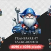 Mechanic Gnomes PNG Clipart Collection - 30 PNG, Cute gnome graphics, Car mechanic gnome printables, Commercial use, Digital download