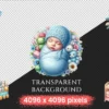 Baby Shower PNG Clipart Collection - 80 PNG, Adorable kids' party illustrations, Festive printables, Commercial use, Digital download