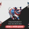 4th of July Cows PNG Clipart Collection - 55 PNG, American pride calf graphics, Cow printables, Commercial use, Digital download
