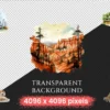 Landmarks Watercolor Clipart Bundle - 620+ transparent PNG, Popular landmark graphics, top wonders clipart, Commercial use, Digital download