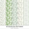Spring Notions Seamless Patterns, Floral season JPEG, Cute springtime pattern, Meadow flowers repeating pattern, Digital scrapbook paper