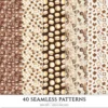 Chocolate Heaven Seamless Patterns, Chocolate Delights JPEG, Sweets pattern, Cupcake, Pastries repeating pattern, Digital scrapbook paper