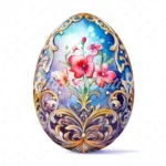 19 High-Quality Ornate Eggs Clipart - Ornate eggs digital watercolor JPG instant download for commercial use - Digital download