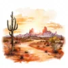 20 High-Quality Desert Clipart - Desert digital watercolor JPG instant download for commercial use - Digital download