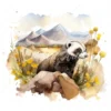 20 High-Quality Honey Badger Clipart - Honey badger digital watercolor JPG instant download for commercial use - Digital download