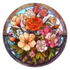 20 High-Quality Flowers Stained Glass Clipart - Bouquet flower digital watercolor JPG instant download for commercial use - Digital download
