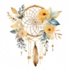 20 High-Quality Boho Dreamcatcher Clipart - Boho dreamcatcher digital watercolor JPG instant download for commercial use - Digital download