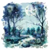 20 High-Quality Enchanted Fairy Forest Clipart - Fairy forest digital watercolor JPG instant download for commercial use - Digital download