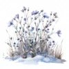 22 High-Quality Winter Wildflowers Clipart - Winter wildflowers watercolor JPG instant download for commercial use - Digital download