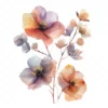 20 High-Quality Abstract Flower Clipart -Vivid abstract flower digital watercolor JPG instant download for commercial use - Digital download
