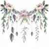 20 High-Quality Boho Leaves Garland Clipart - Boho leaf garland digital watercolor JPG instant download for commercial use -Digital download