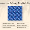 Ultramarine Galaxy Seamless Digital Paper - 63 Scrapbook patterns, Blue night sky backgrounds, Space foil, Commercial use, Digital download