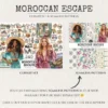 Moroccan Escape Watercolor Clipart Set - 235+ transparent PNG, Summer travels graphics, Moroccan decor art, Commercial use, Digital download