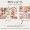 Viva Mexico Watercolor Clipart Set - 240+ transparent PNG, Mexican fiesta graphics, Cinco de mayo party art, Commercial use,Digital download