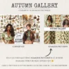 Autumn Gallery Watercolor Clipart Set - 272+ transparent PNG, Fall fashion graphics, Autumn museum images, Commercial use, Digital download