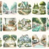 Moving Clipart Set - 110+ transparent PNG, New home illustrations, Interior decor graphics, Moving day art, Commercial use, Digital download