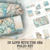 In Love With The Sea Junk Journal Ephemera & Folio Kit - Ocean waves journal, Summer digital ephemera, Junk Journal Kit, Digital download