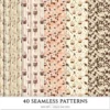 Chocolate Heaven Seamless Patterns, Chocolate Delights JPEG, Sweets pattern, Cupcake, Pastries repeating pattern, Digital scrapbook paper