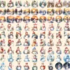 Snowman Watercolor Clipart Bundle - 755+ transparent PNG, Snowman illustrations, Delightful winter snowman, Commercial use, Digital download