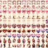 Valentine's Day Watercolor Clipart Bundle - 1000+ transparent PNG, Charming heart illustrations, Love png, Commercial use, Digital download