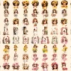 Little Flower Girls Watercolor Clipart Bundle - 590+ transparent PNG, Cute floral girl png, Cute artwork, Commercial use, Digital download