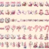 Pink & Silver Christmas Watercolor Clipart Bundle - 503+ transparent PNG, Xmas winter images, Festive png, Commercial use, Digital download