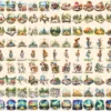 Camping Watercolor Clipart Bundle - 930+ transparent PNG, Nature adventure illustrations, Campsite graphics,Commercial use, Digital download