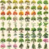 Trees Watercolor Clipart Bundle - 738+ transparent PNG, Scenic tree and landscape graphics, Green nature, Commercial use, Digital download