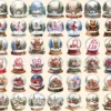 Christmas Snow Globes Watercolor Clipart Bundle - 348+ transparent PNG, Holiday cheer graphics, Cozy winter, Commercial use,Digital download