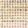 Monkeys Watercolor Clipart Bundle - 1060+ transparent PNG, Jungle animals graphics, Cute nursery images, Commercial use, Digital download