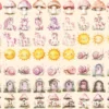 Fairy World Watercolor Clipart Bundle - 523+ transparent PNG, Whimsical fairy garden graphics, Unicorn png, Commercial use, Digital download