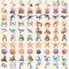 Sea Animals Watercolor Clipart Bundle - 832+ transparent PNG, Marine wildlife graphics, Ocean creature art, Commercial use, Digital download