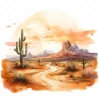 20 High-Quality Desert Clipart - Desert digital watercolor JPG instant download for commercial use - Digital download