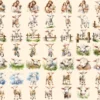 Lambs Watercolor Clipart Bundle - 432+ transparent PNG, Adorable farm illustrations, Cute lamb graphics, Commercial use, Digital download