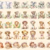 Pink Safari Watercolor Clipart Bundle - 290+ transparent PNG, Delicate nature graphics, Pink wildlife art, Commercial use, Digital download