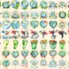 Earth Day Watercolor Clipart Bundle - 503+ transparent PNG, Eco-Friendly graphics, Planet care png images, Commercial use, Digital download