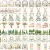 Happy Easter Watercolor Clipart Set - 510+ transparent PNG, Cozy spring illustrations, Cute egg graphics, Commercial use, Digital download