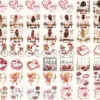 Planning in Love Watercolor Clipart Set - 415+ transparent PNG, Valentine graphics, Bookish love images, Commercial use, Digital download