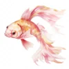 20 High-Quality Baby Pink Koi Fish Clipart - Koi fish digital watercolor JPG instant download for commercial use - Digital download