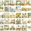 Boho Summer Watercolor Clipart Set - 250+ transparent PNG, Sunkissed boho graphics, Seaside fashion images, Commercial use, Digital download